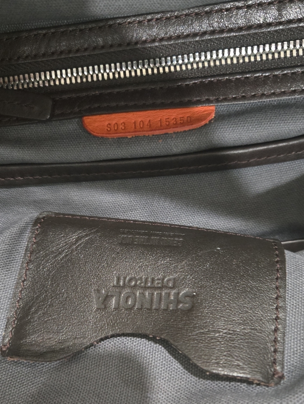 Dark Deep Brown Leather Backpack